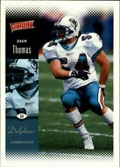 Zach Thomas Football Cards 2000 Upper Deck Victory Prices