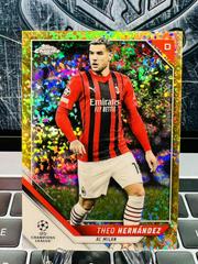 Theo Hernandez [Gold Mini Diamond Refractor] Soccer Cards 2021 Topps Chrome UEFA Champions League Prices