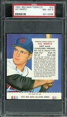 Vic Wertz #13 Baseball Cards 1955 Red Man Tobacco Prices