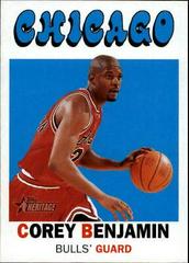 Corey Benjamin Basketball Cards 2000 Topps Heritage Prices