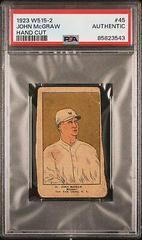 John McGraw [Hand Cut] #45 Baseball Cards 1923 W515 2 Prices