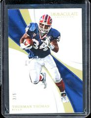 Thurman Thomas Football Cards 2017 Panini Immaculate Collection Prices
