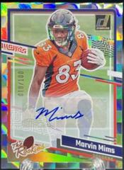 Marvin Mims [Autograph] #19 Football Cards 2023 Panini Donruss The Rookies Prices