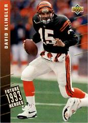 David Klingler Football Cards 1993 Upper Deck Future Heroes Prices
