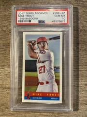 Mike Trout #59B-20 Baseball Cards 2017 Topps Archives 1959 Bazooka Prices