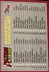Checklist #60 Baseball Cards 1984 Donruss Action All Stars Prices