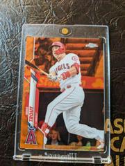 Mike Trout [Orange Wave Refractor] Baseball Cards 2020 Topps Chrome Prices
