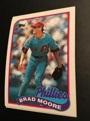 Brad Moore #202 Baseball Cards 1989 Topps Prices