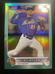 Max Scherzer [Aqua] Baseball Cards 2022 Topps Chrome Update Prices