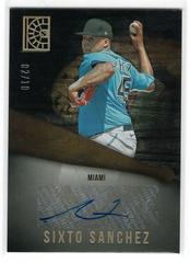Sixto Sanchez [Gold] #AU-SS Baseball Cards 2022 Panini Capstone Autographs Prices