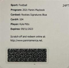 Kyle Pitts [Blue Signature] Football Cards 2021 Panini Playbook Prices
