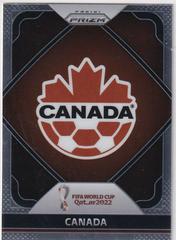 Canada Soccer Cards 2022 Panini Prizm World Cup Team Badges Prices