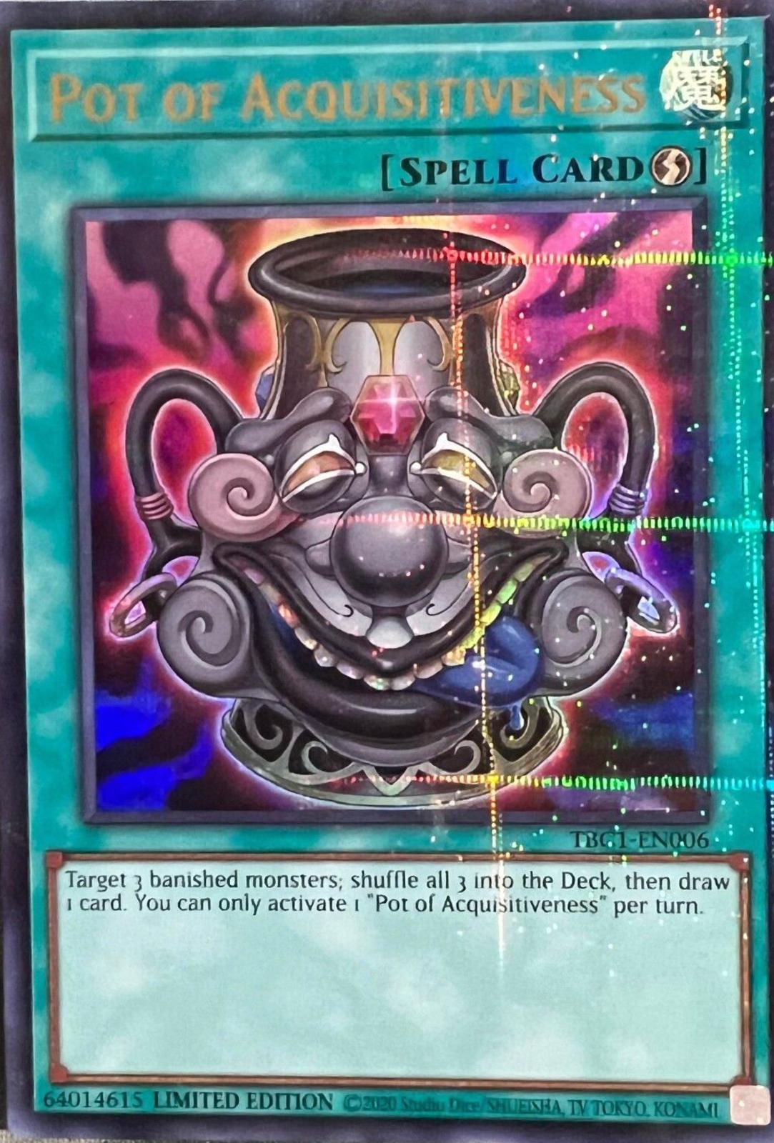 Pot of Acquisitiveness TBC1-EN006 YuGiOh Pot Collection