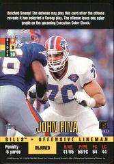John Fina Football Cards 1995 Panini Donruss Red Zone Prices