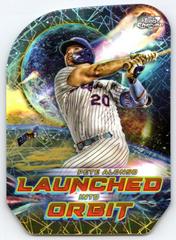 Pete Alonso [Gold Interstellar] #LIO-10 Baseball Cards 2023 Topps Cosmic Chrome Launched Into Orbit Prices