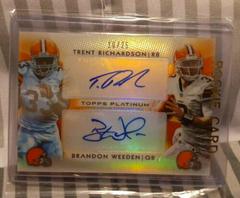 Trent Richardson [Red Refractor Autograph] #130 Football Cards 2012 Topps Platinum Prices
