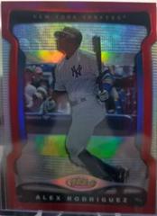 Alex Rodriguez [Red Refractor] Baseball Cards 2009 Finest Prices