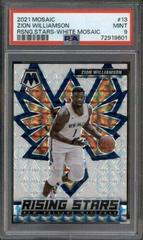 Zion Williamson [White] #13 Basketball Cards 2021 Panini Mosaic Rising Stars Prices