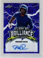 Brennen Davis [Purple] Baseball Cards 2020 Leaf Flash of Brilliance Autographs Prices