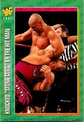 Knocked 'Stone Cold' By the Hit Man [February] Wrestling Cards 1997 WWF Magazine Prices