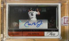 Cal Ripken [Black] #TMA-CR Baseball Cards 2022 Panini Three and Two Timeless Moments Prices
