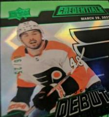 Noah Cates [Green] #DTAA-NC Hockey Cards 2022 Upper Deck Credentials Debut Ticket Access Autograph Prices