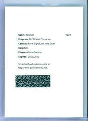 Alfonso Soriano [Silver] Baseball Cards 2023 Panini Chronicles Royal Signatures Prices