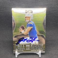 Justin Herbert [Signature] #CA-JHE Football Cards 2021 Panini Playoff Call to Arms Prices
