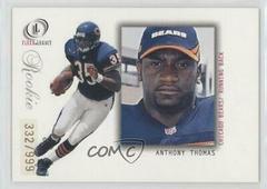 Anthony Thomas #98 Football Cards 2001 Fleer Legacy Prices
