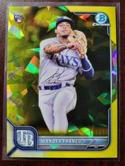 Wander Franco [SP Variation Sapphire Yellow] Baseball Cards 2022 Bowman Chrome Prices