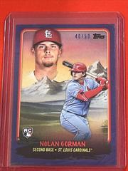 Nolan Gorman [Prussian Blue] #BT-13 Baseball Cards 2023 Topps X Bob Ross The Joy Of Budding Talents Prices