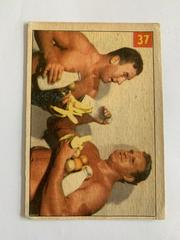The Sharpe Brothers [Lucky Premium Back] Wrestling Cards 1954 Parkhurst Prices