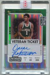 Oscar Robertson Basketball Cards 2021 Panini Contenders Veteran Ticket Autograph Prices
