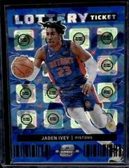 Jaden Ivey [Blue Cracked Ice] #5 Basketball Cards 2022 Panini Contenders Optic Lottery Ticket Prices