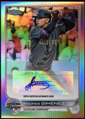 Andres Gimenez Baseball Cards 2022 Topps Chrome Update All Star Game Autographs Prices