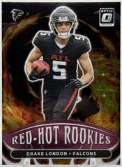 Drake London [Purple Stars] #RHR-3 Football Cards 2022 Panini Donruss Optic Red Hot Rookies Prices