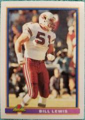 Bill Lewis #428 Football Cards 1991 Bowman Prices