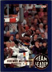 Dikembe Mutombo #7 Basketball Cards 1992 Fleer Team Leaders Prices
