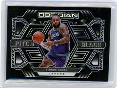 LeBron James [Purple] #6 Basketball Cards 2021 Panini Obsidian Pitch Black Prices