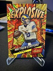 Matthew Stafford [Gold] Football Cards 2022 Panini Absolute Explosive Prices