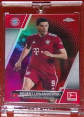 Robert Lewandowski [Red Refractor] Soccer Cards 2021 Topps Chrome Bundesliga Prices