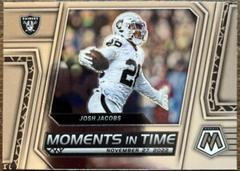 Josh Jacobs #MT-8 Football Cards 2023 Panini Mosaic Moments in Time Prices