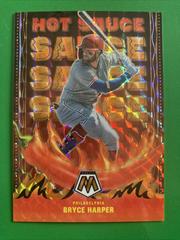 Bryce Harper [Orange Fluorescent] #HS-3 Baseball Cards 2022 Panini Mosaic Hot Sauce Prices