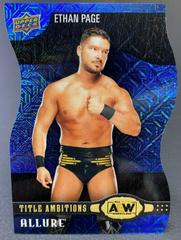 Ethan Page [Blue] #TA-25 Wrestling Cards 2022 Upper Deck Allure AEW Title Ambitions Prices