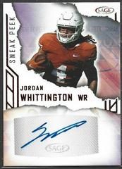 Jordan Whittington #SPA-JW Football Cards 2023 Sage Sneak Peek Autographs Prices