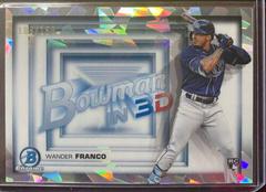 Wander Franco [Atomic Refractor] Baseball Cards 2022 Bowman in 3D Prices
