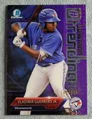 Vladimir Guerrero Jr. [Purple Refractor] #VG Baseball Cards 2018 Bowman Mega Box Chrome Trending Prices
