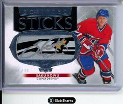Saku Koivu Hockey Cards 2020 Upper Deck The Cup Scripted Sticks Autographs Prices