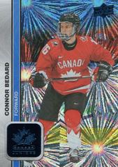Connor Bedard [Blue Patterned Foilboard] #8 Hockey Cards 2023 Upper Deck Team Canada Juniors Prices