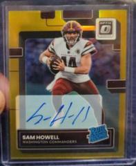 Sam Howell [Autograph Gold] #205 Football Cards 2022 Panini Donruss Optic Prices